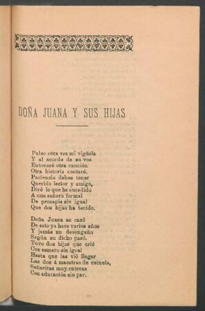 Doña Juana y sus hijas