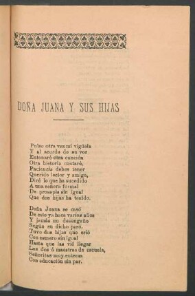 Doña Juana y sus hijas