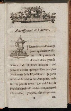 Avertissement de l'Auteur.