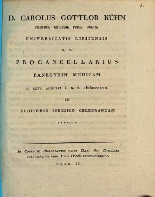 In Coelium Aurelianum notae Dan. Gu. Trilleri manuscriptae cum Viris Doct. communicantur spec. II