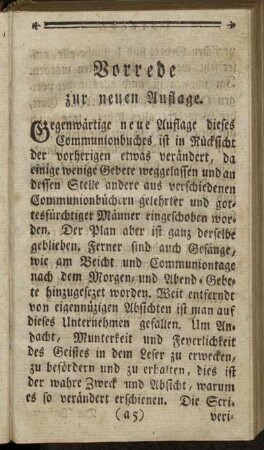 Vorrede zur neuen Auflage.