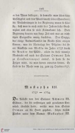Mustapha III. 1757-1774