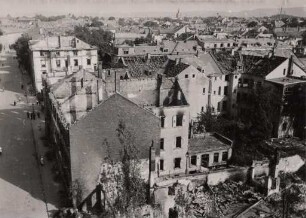 Zerstörungen Zweiter Weltkrieg. Sophienstraße