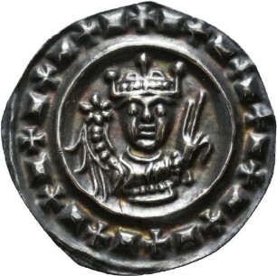 Brakteat Kaiser Friedrichs II. aus der königlichen Münzstätte Ulm