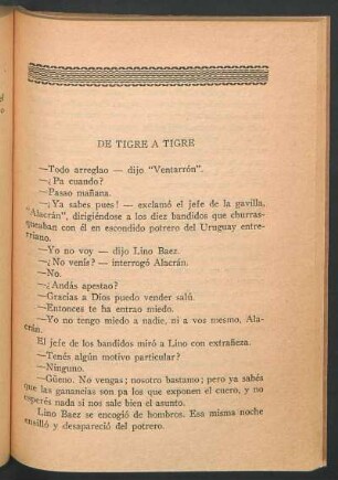De tigre a tigre