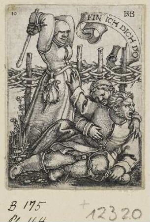 Gestörtes Liebespaar, Blatt 10 der Folge "Bauernfest"