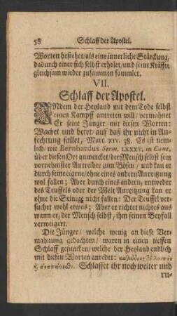 VII. Schlaff der Apostel