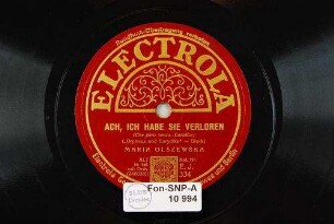 Ach, ich habe sie verloren (Che farò senza Euridice) : (Orpheus und Eurydike) / (Gluck)