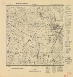 1693 Gerdauen, Meßtischblatt (4cm - Karte)