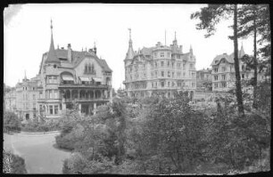 Karlsbad. Westend. Villa Silva, Savoy-Westend-Hotel und Villa Klemm