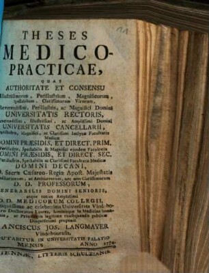 Theses Medico-Practicae