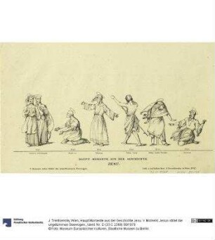 Haupt Momente aus der Geschichte Jesu. V. Moment. Jesus stillet die ungetümmen Seewogen.