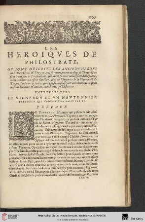 Les Heroiques de Philostrate