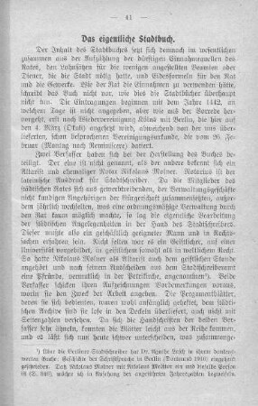 Das eigentliche Stadtbuch