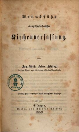 Grundsätze evangelisch-lutherischer Kirchenverfassung