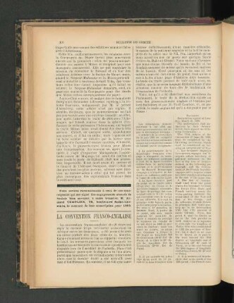 La Convention Franco-Anglaise.