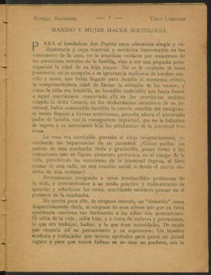 Marido y mujer hacen sociología