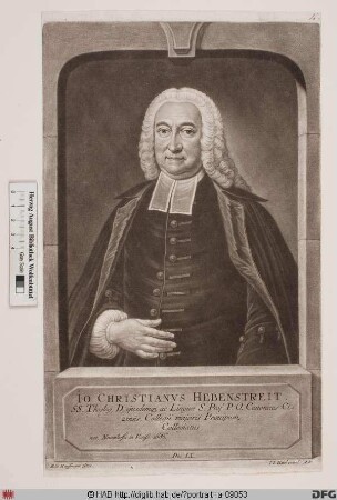Bildnis Johann Christian Hebenstreit d. Ä.