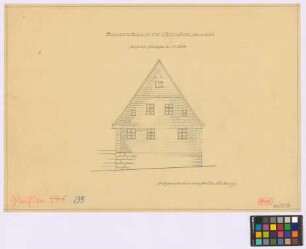 Gleußen (Landkreis Coburg): Bauernhaus, Haus Nummer 33. Wohnhaus (Giebel-Ansicht)