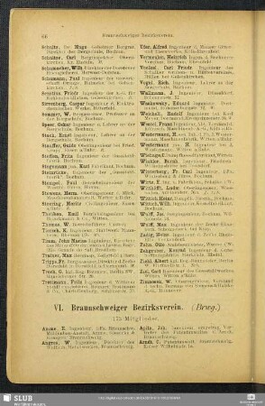VI. Braunschweiger Bezirksverein.