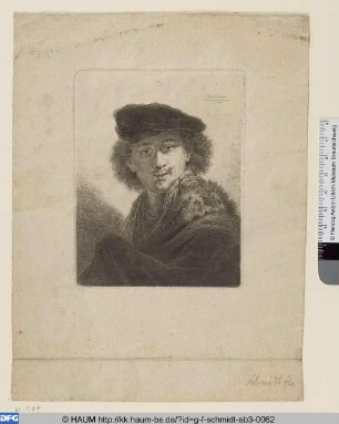 Bildnis eines jungen Mannes mit flacher Mütze