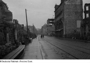 Zerstörter Straßenzug