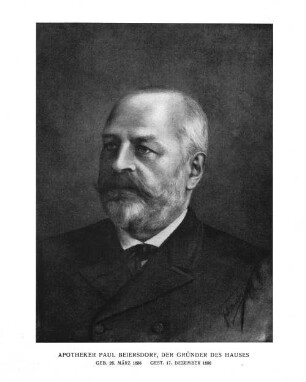 Apotheker Paul Beiersdorf, der Gründer des Hauses