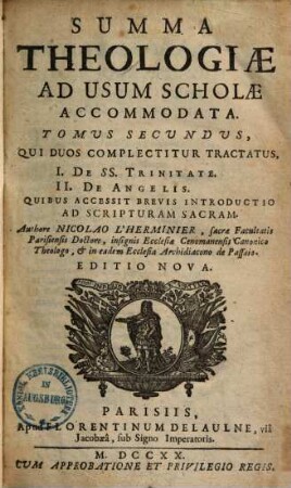 Summa theologiae : ad usum scholae accomodata, 2
