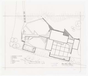 Haus und Garten Direktor Christian Wirth, Fulda: Lageplan, Schnitt Schwimmbad 1:200