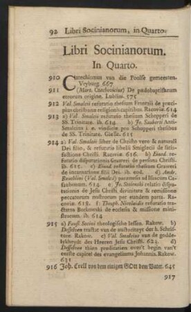 Libri Socinianorum
