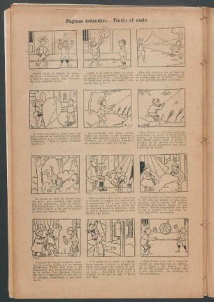 Páginas infantiles : Tintín el malo