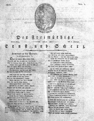 Nro. 1, Donnerstag, den 2. Januar 1806