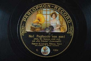 No! Pagliacci non son! [Nein, bin Bajazzo nicht nur] : aus "Der Bajazzo" / (Leoncavallo)