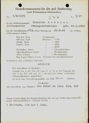 Scherer, Heinrich
