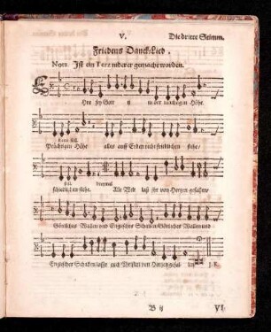 V. Friedens-Danck-Lied.