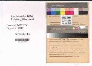 Entnazifizierung Ella Schmidt , geb. 07.08.1896 (Lehrerin)