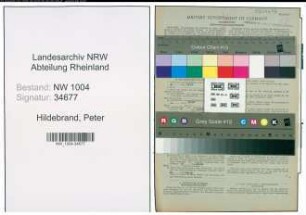 Entnazifizierung Peter Hildebrand , geb. 14.03.1879 (Kaufmann)