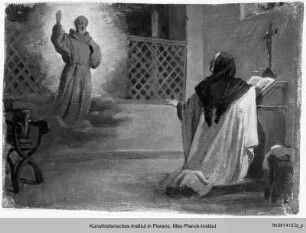Der Heilige Petrus von Alcantara erscheint der Heiligen Theresa von Avila