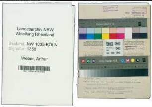 Entnazifizierung Arthur Weber , geb. 07.10.1892 (Prokurist)