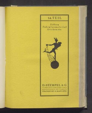 14. Teil: Ziffern / Fahrplanmaterial / Zeichen etc.