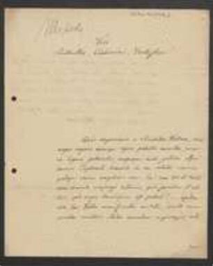 Brief von Johann Christian Metsch an Regensburgische Botanische Gesellschaft