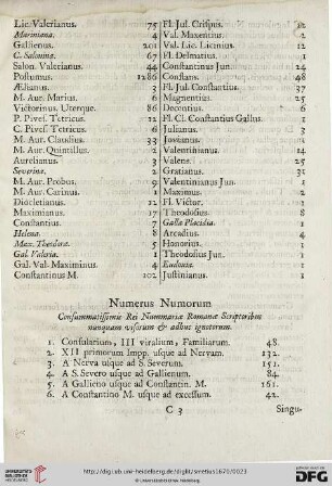 Numeris Numorum
