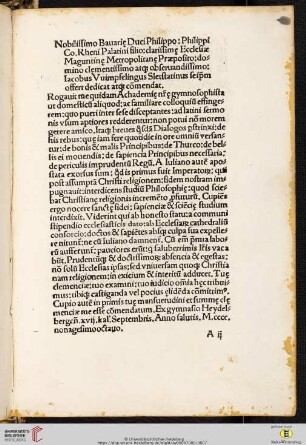 Widmungsbrief