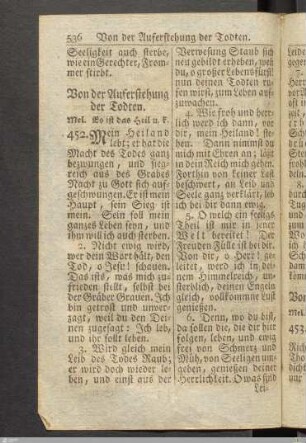Von der Auferstehung der Todten.