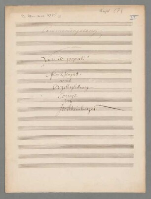 Venite populi - BSB Mus.ms. 4745-3 b : für 2 Singstimmen mit Orgelbegleitung