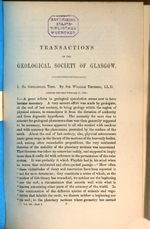 Transactions of the Geological Society of Glasgow. 3. 1868/69