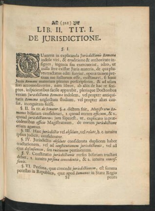Tit. I. De Iurisdictione