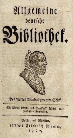 Des vierten Bandes zweytes Stück.