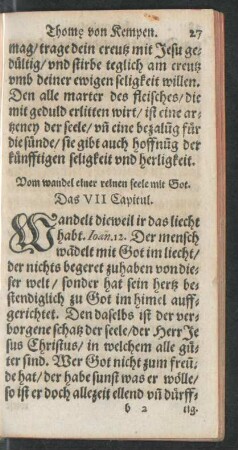 Das VII Capitul.
