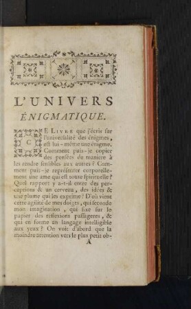 L'Univers Énigmatique.
